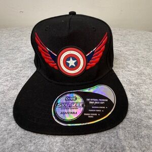 Marvel Captain America Brave New World Snapback Hat Sam Wilson Winged Shield Cap